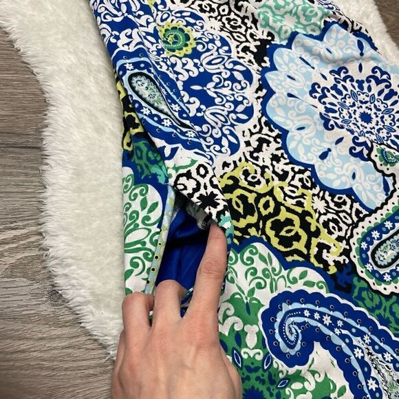 Alyx Dress Multicolor Size M Keyhole Paisley Pockets Loose Lightweight - Picture 5 of 9